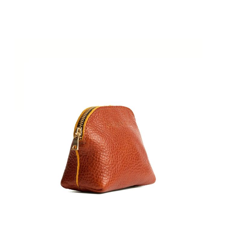Portland Leather Small Brown Leather Pouch image 3