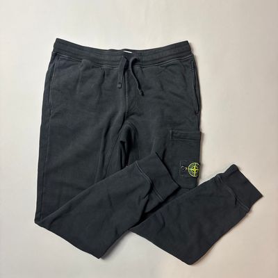 Stone Island Black Joggers - Large