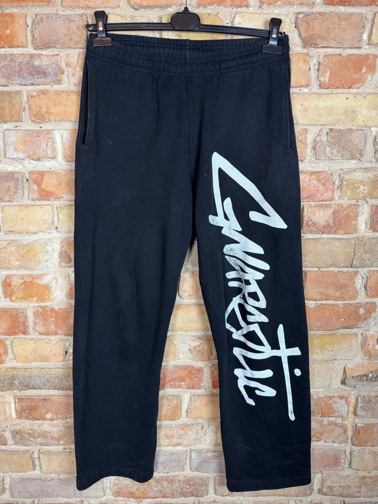 Gnarcotic gang Black Sweatpants With Large White Graphic Text