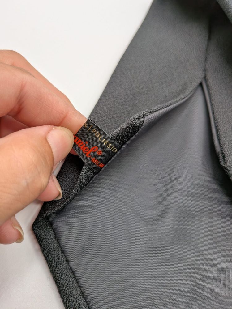 Cravatta Emanuel Ungaro Paris uomo grigio antracite – 100% poliestere, elegante image 10