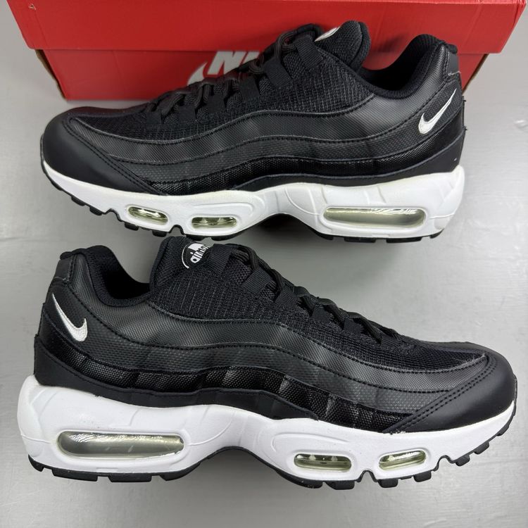 Size 8 - Nike Air Max 95 Essential Black White Trainers CK7070 001