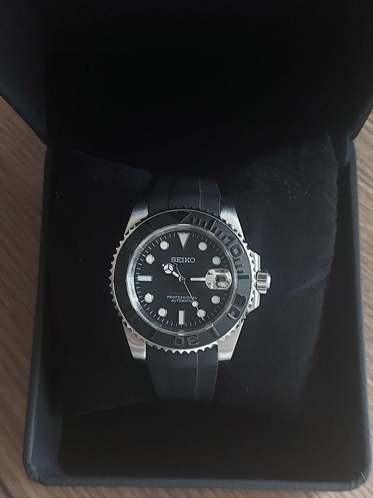 Reloj Seiko Mod yacht master black