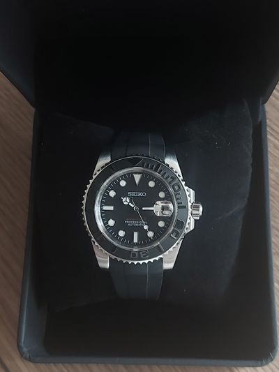 Reloj Seiko Mod yacht master black