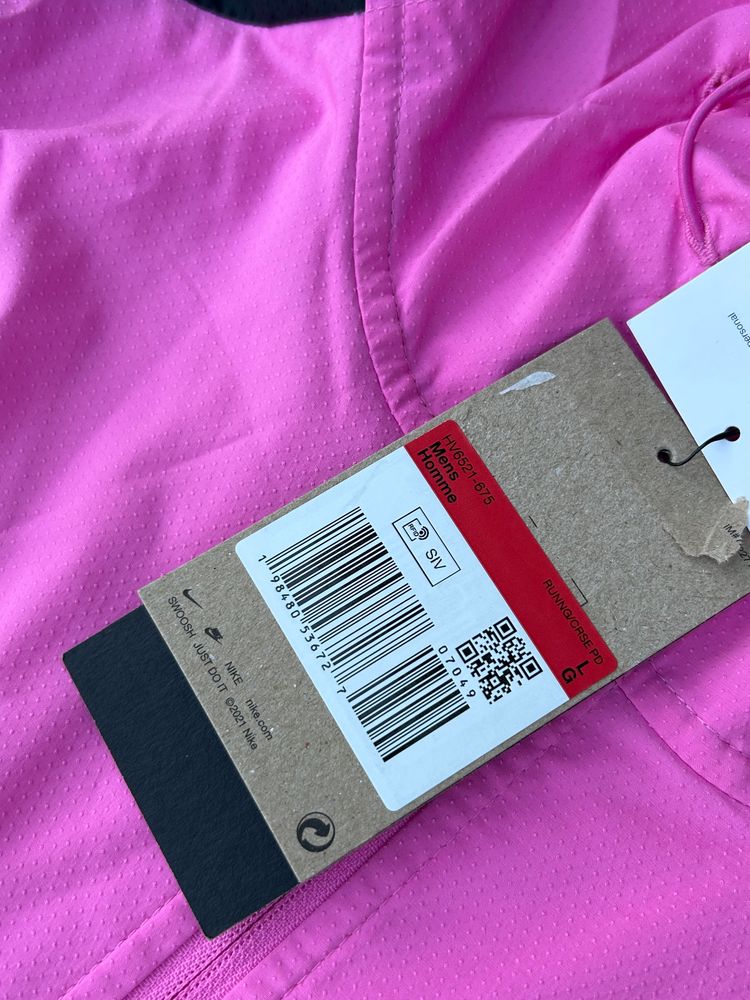 Nike Repel UV Packable Hooded Windrunner Jacket - ‘Playful Pink’ - Size Large   imagen 6