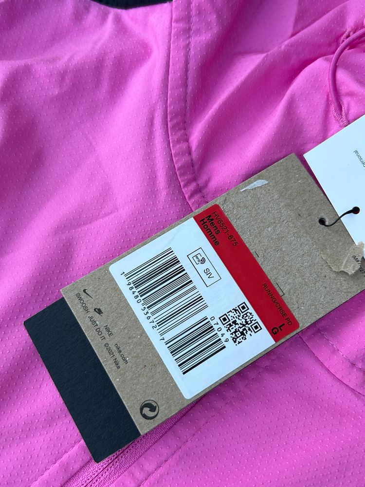 Nike Repel UV Packable Hooded Windrunner Jacket - ‘Playful Pink’ - Size Large   imagen 5