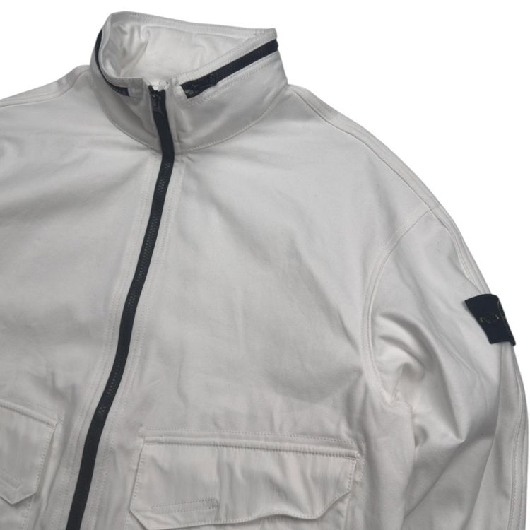 S/S 26 Stone Island Organic Panama Cotton + Nylon Bomber Jacket 3