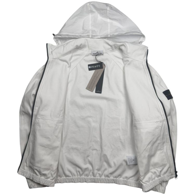 S/S 26 Stone Island Organic Panama Cotton + Nylon Bomber Jacket 8