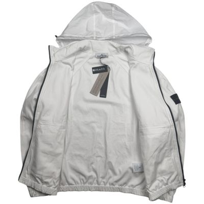 S/S 26 Stone Island Organic Panama Cotton + Nylon Bomber Jacket 8