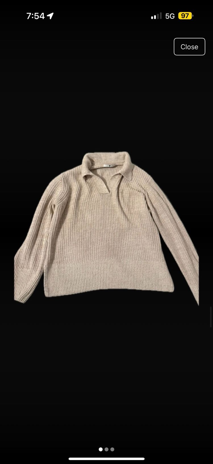 V by Very Beige Knitted Sweater product image