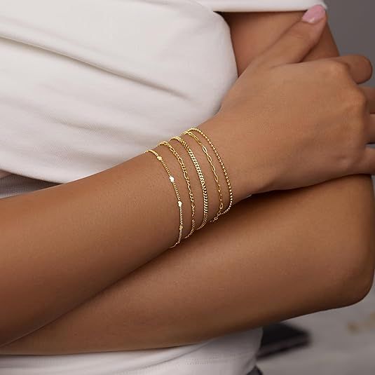 Gold Bracelets Set 3