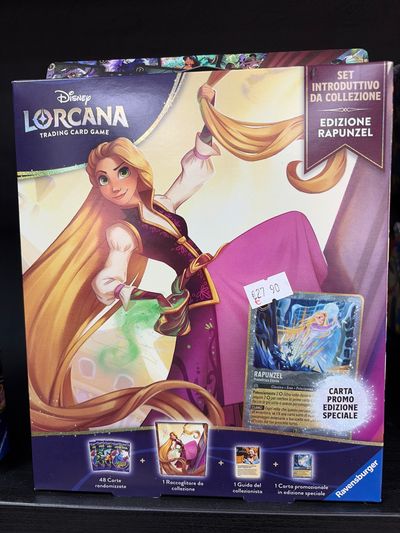 Lorcana collezione rapunzel con raccoglitore