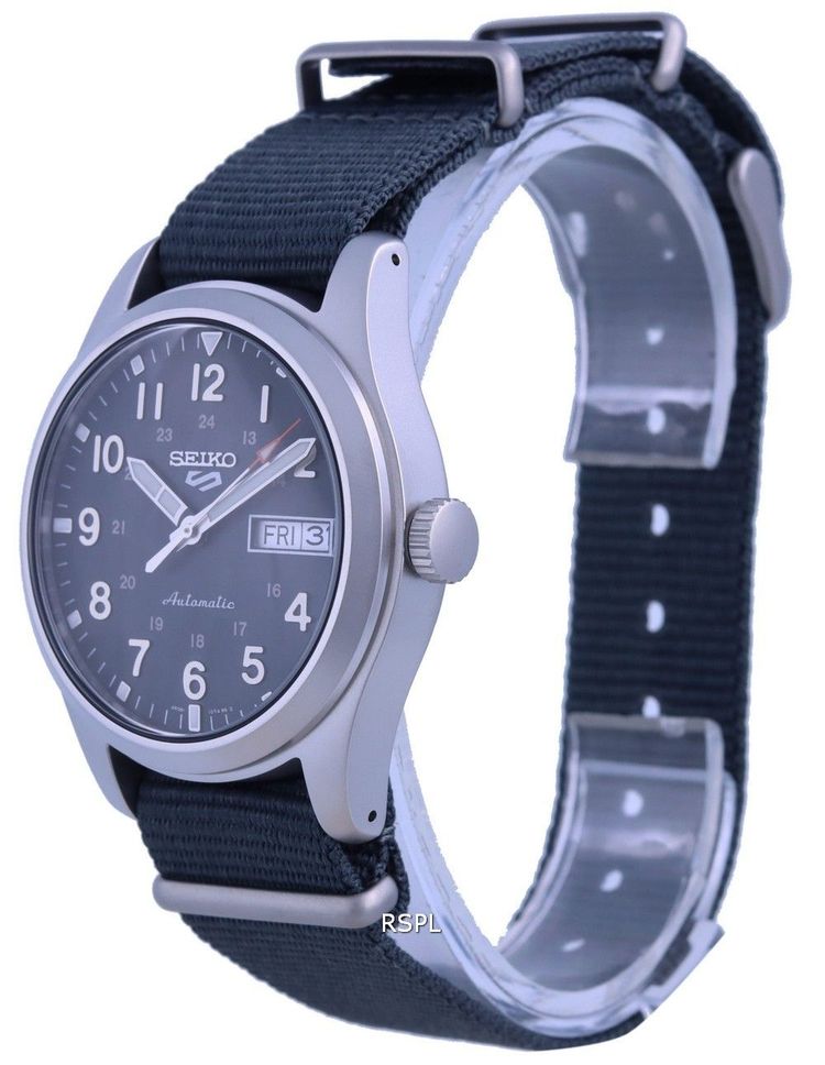 Seiko 5 Sports Field Grey Dial Automatic SRPG31 SRPG31K1 SRPG31K 100M Mens Watch image 4
