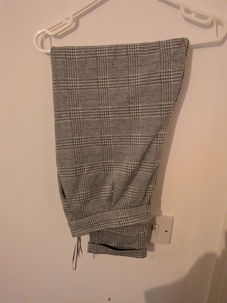 F&F F&F Grey Checkered Trousers product image