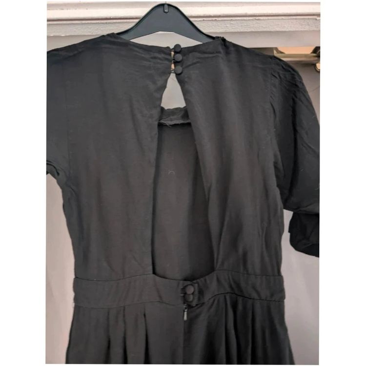 Miss Selfridge Black Cut Out Open Back Mini Dress UK 6 imagen 9