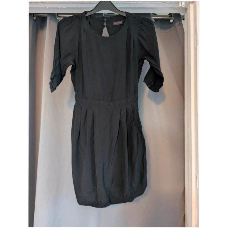 Miss Selfridge Black Cut Out Open Back Mini Dress UK 6 obraz 1