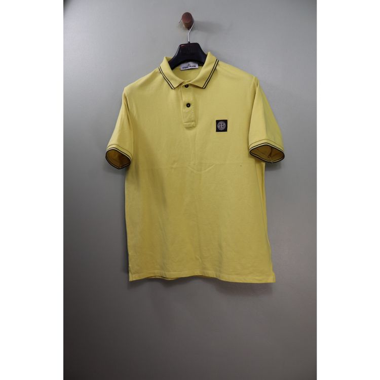 Stone Island Yellow Slim Fit Polo