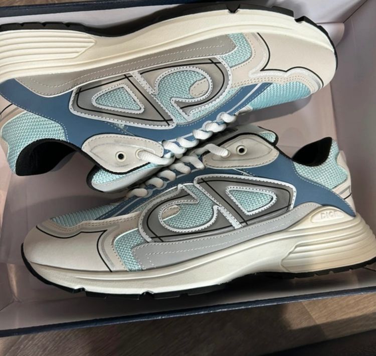 Blue And White Sneakers