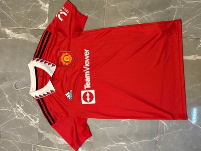 Adidas Manchester United Red Football Shirt s