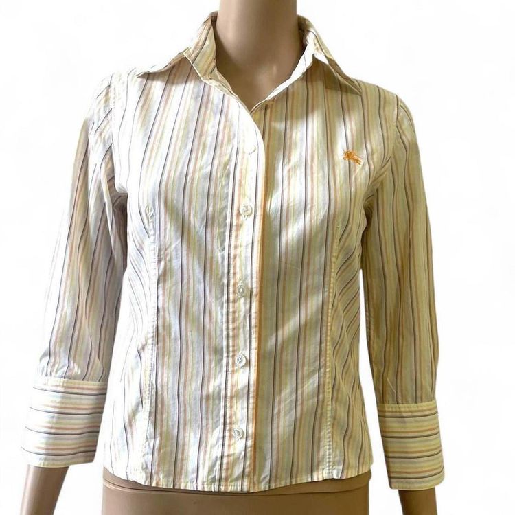 Burberry Y2K Vintage Burberry Striped Button-Up Shirt size M product image