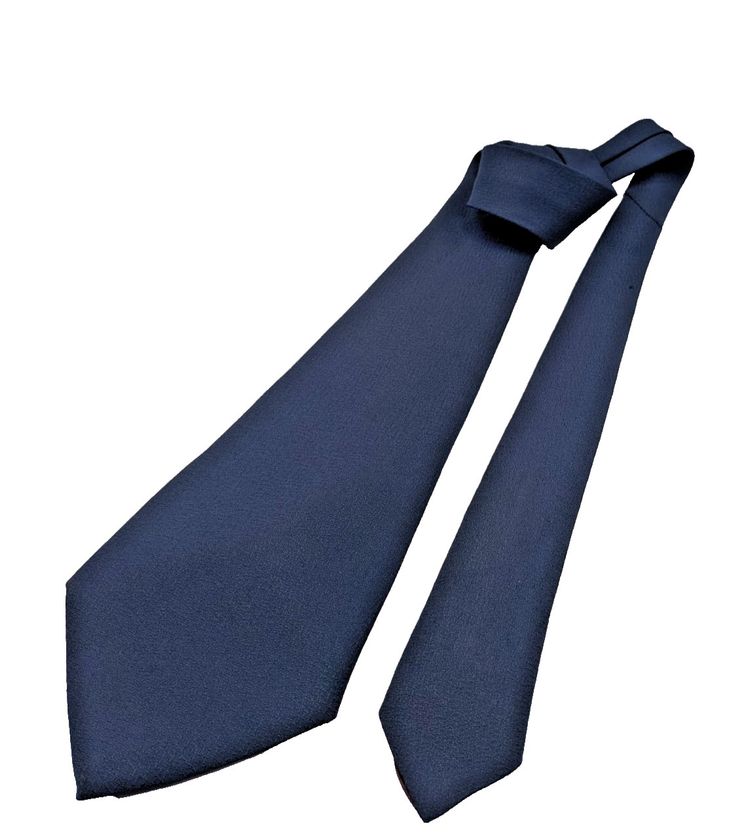 Cravatta uomo blu navy tinta unita TSL – elegante classica, larghezza 8 cm image 3