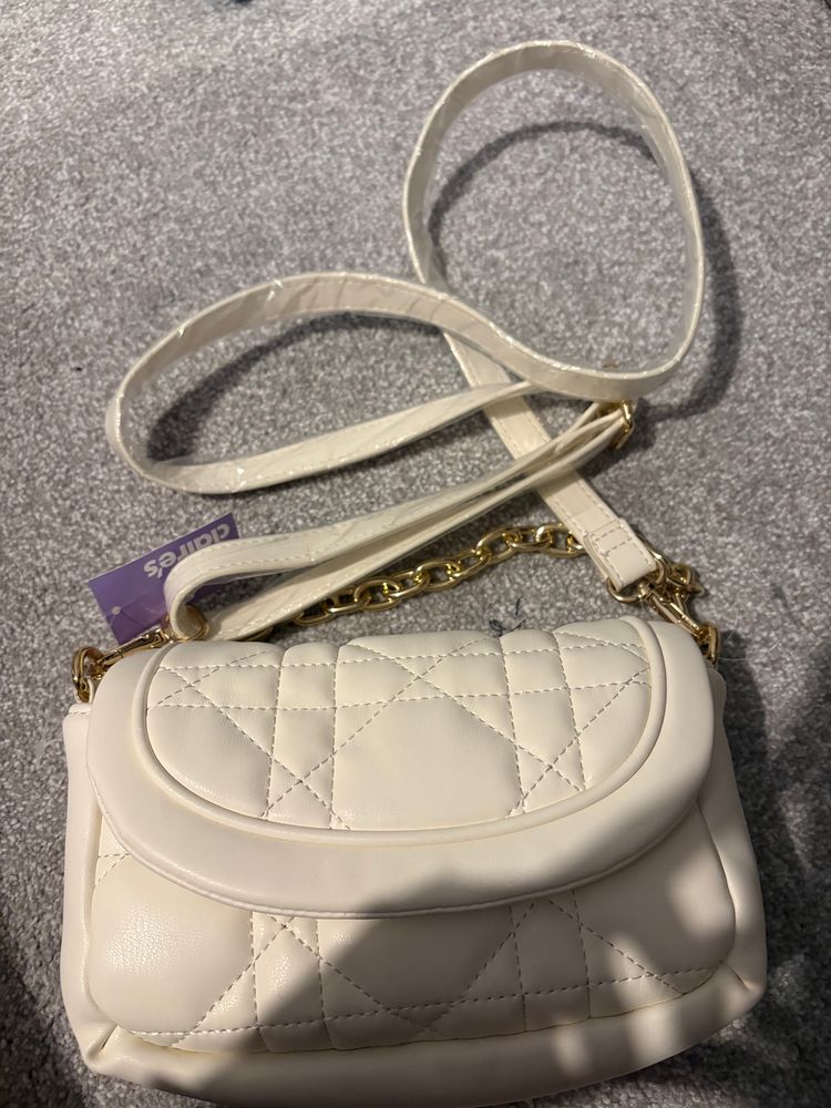 Cream Quilted Cream Shoulder Bag product image