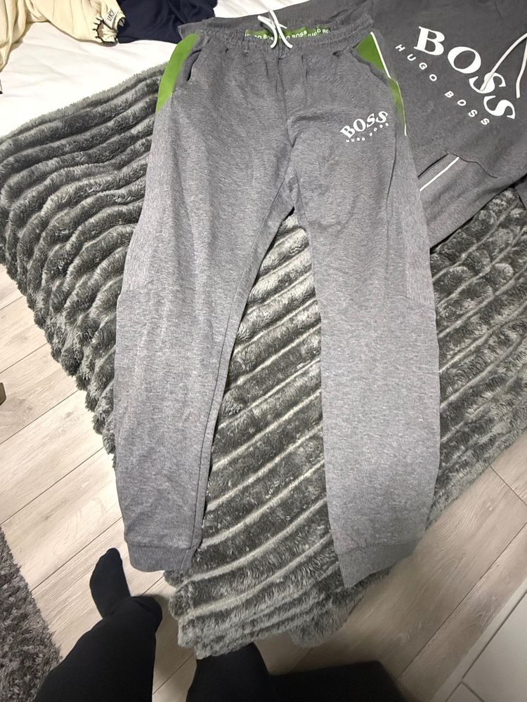 Hugo Boss Grey Hoodie And Sweatpants Set image 2