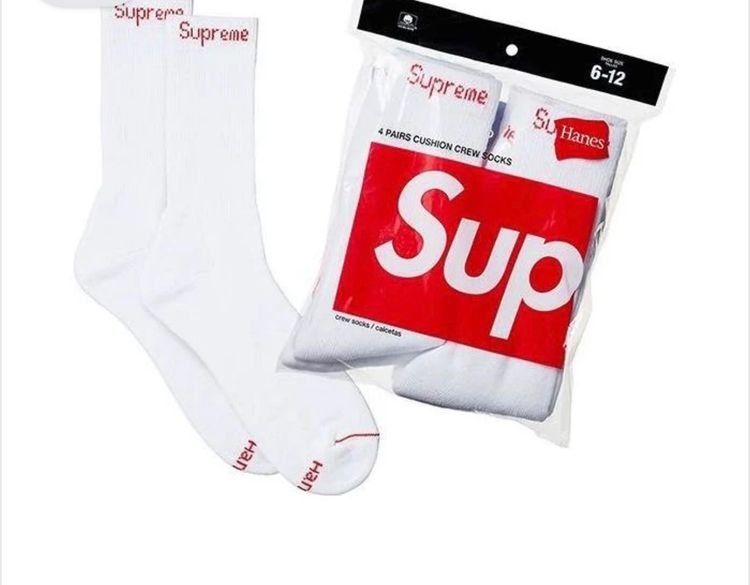 Supreme Hanes Crew Socks