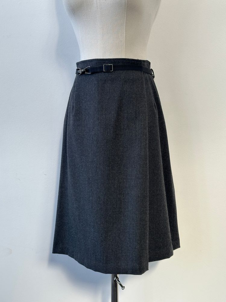 Max Mara Weekend 1990s Pure Wool Pleated Skirt - W26 imagen 6