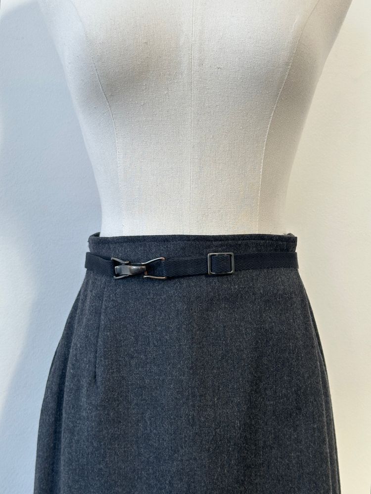 Max Mara Weekend 1990s Pure Wool Pleated Skirt - W26 imagen 2