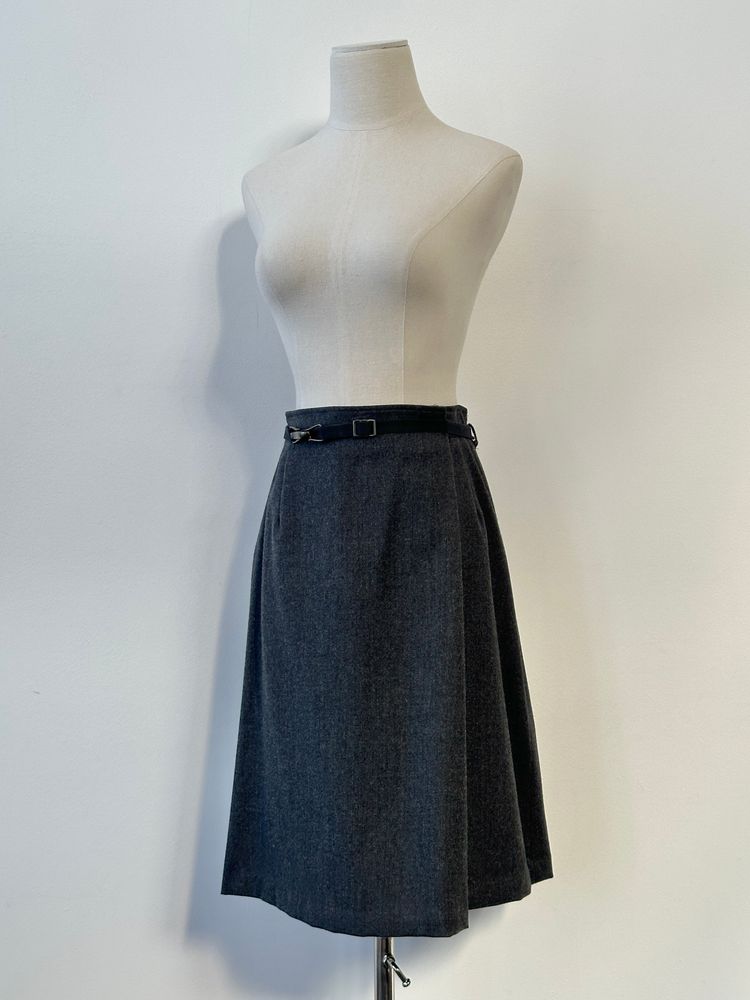 Max Mara Weekend 1990s Pure Wool Pleated Skirt - W26 imagen 1