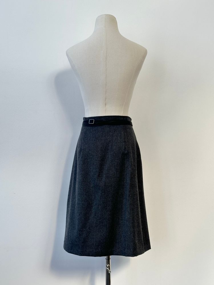 Max Mara Weekend 1990s Pure Wool Pleated Skirt - W26 imagen 5