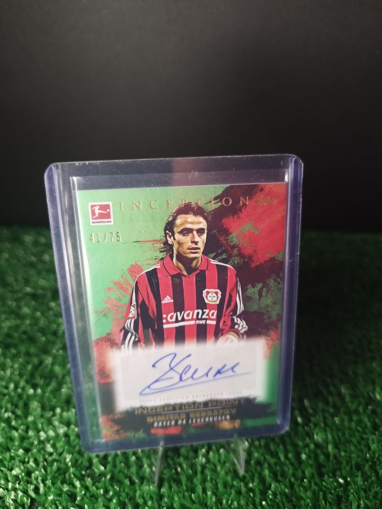 Dimitar Berbatov Inception Point Auto Green /75 2024-25 Topps Inception Budnesliga