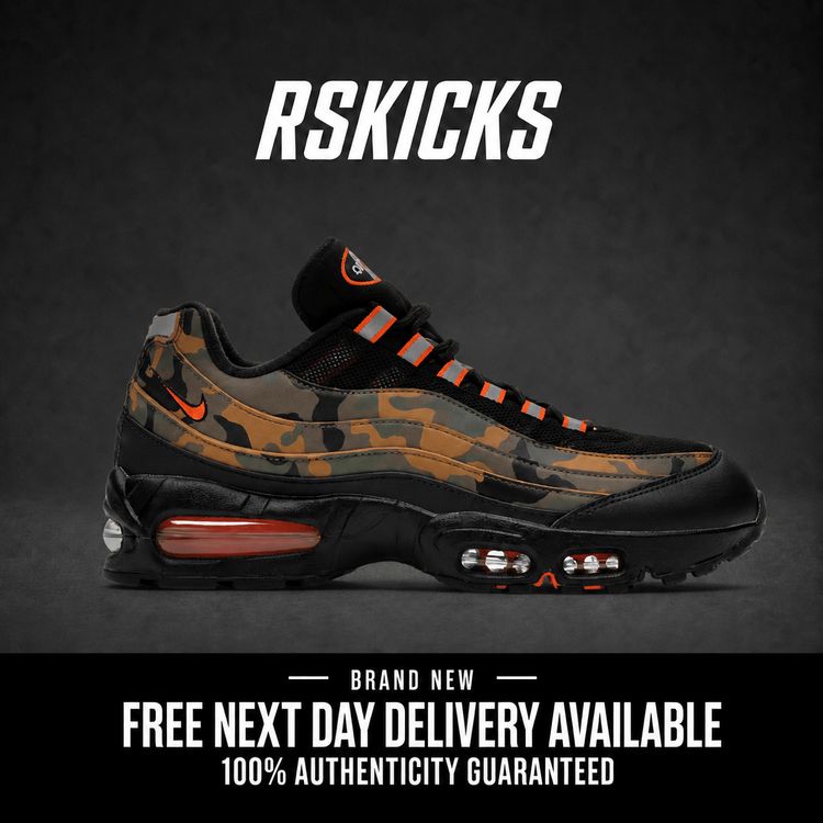 Nike Air Max 95 Safety Orange Camo Brand New