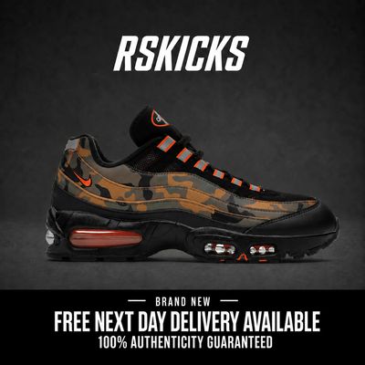 Nike Air Max 95 Safety Orange Camo Brand New
