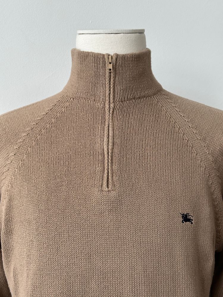 Immagine di Burberry London 2000s Pure Cotton Quarter Zip Jumper - M 3
