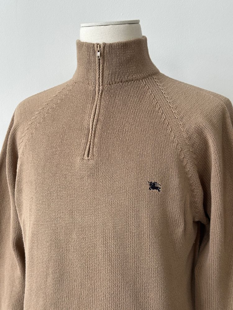 Immagine di Burberry London 2000s Pure Cotton Quarter Zip Jumper - M 6