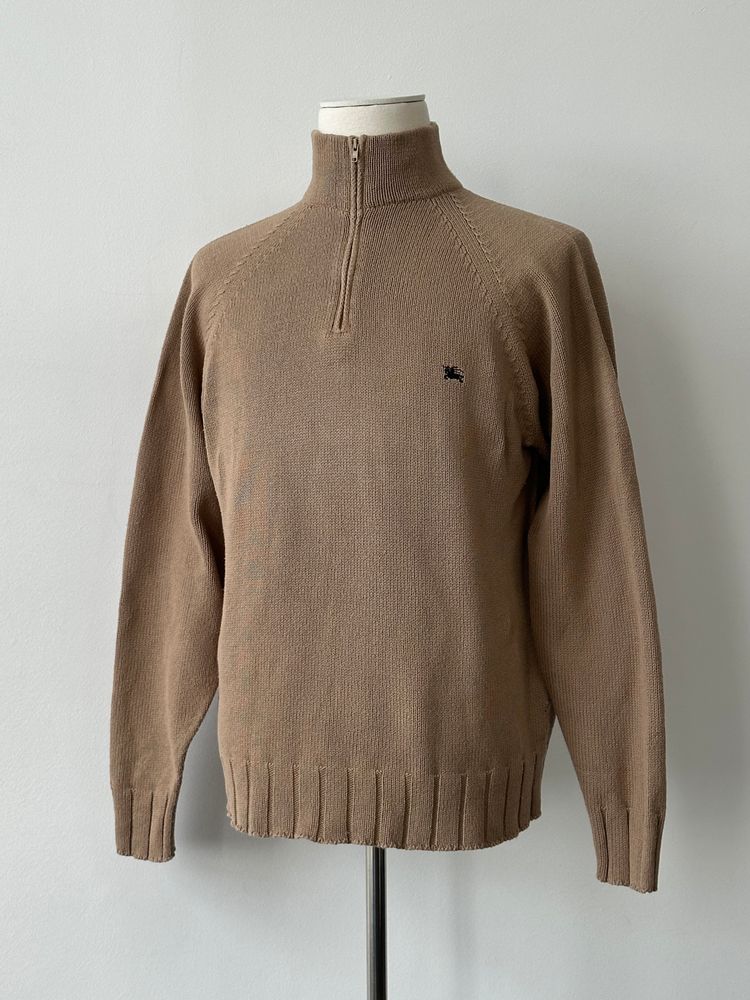 Immagine di Burberry London 2000s Pure Cotton Quarter Zip Jumper - M 2