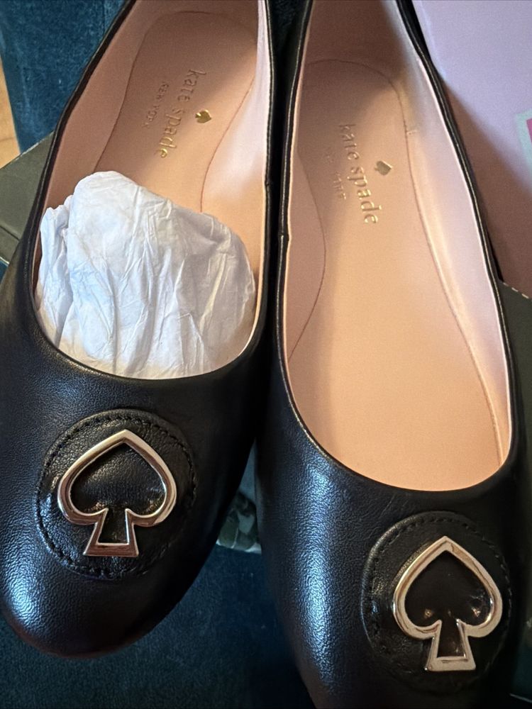 Kate Spade New York Pallenberg Leather Pumps Flats Black Uk 5.5 BNIB image 4