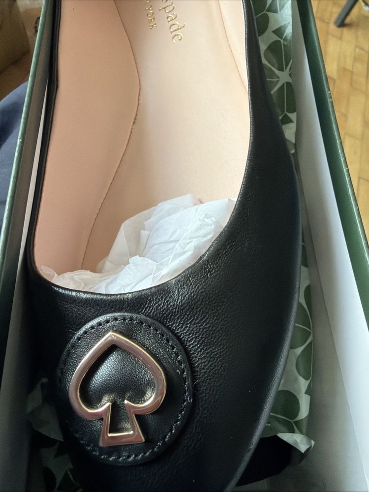 Kate Spade New York Pallenberg Leather Pumps Flats Black Uk 5.5 BNIB image 8