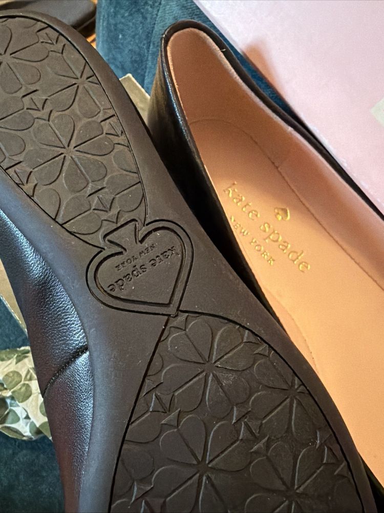 Kate Spade New York Pallenberg Leather Pumps Flats Black Uk 5.5 BNIB image 3