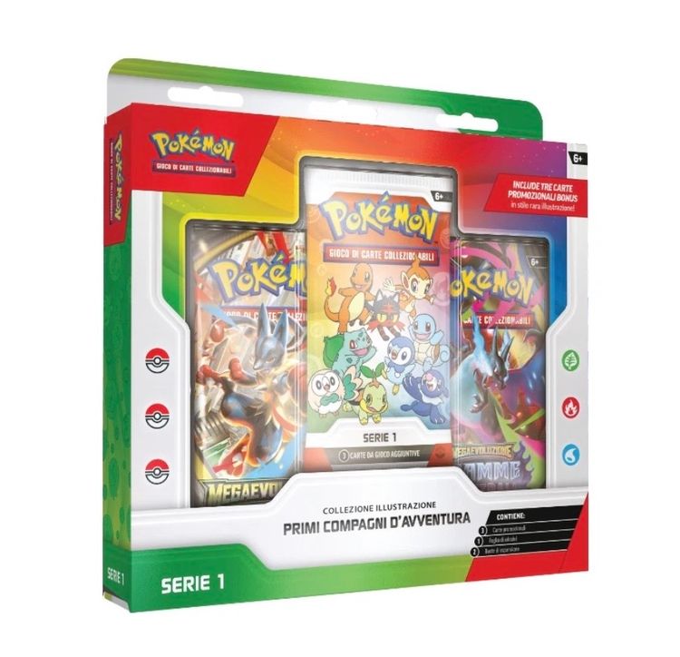 Pokemon Collezione Illustrazione Primi Compagni D’Avventura 🇮🇹 •
