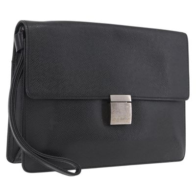 LOUIS VUITTON Taiga Selenga Clutch Bag Ardoise M30782 LV Auth 211057A - Jerrillo