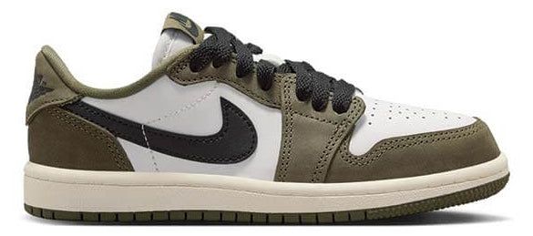 JORDAN 1 LOW OG 'MEDIUM OLIVE' (KIDS) image 1