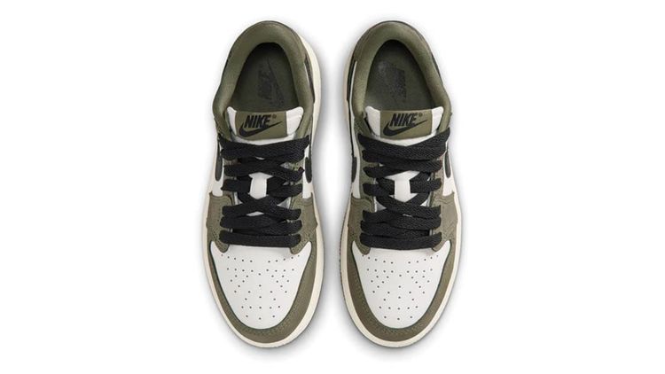 JORDAN 1 LOW OG 'MEDIUM OLIVE' (KIDS) image 5