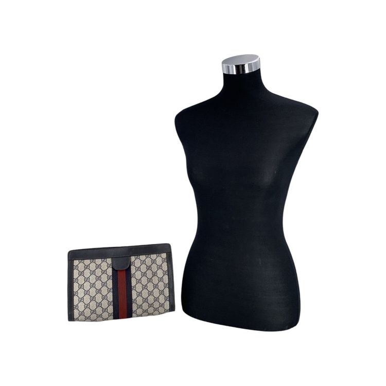 Gucci Vintage Cloth Clutch Bag Ophidia image 8