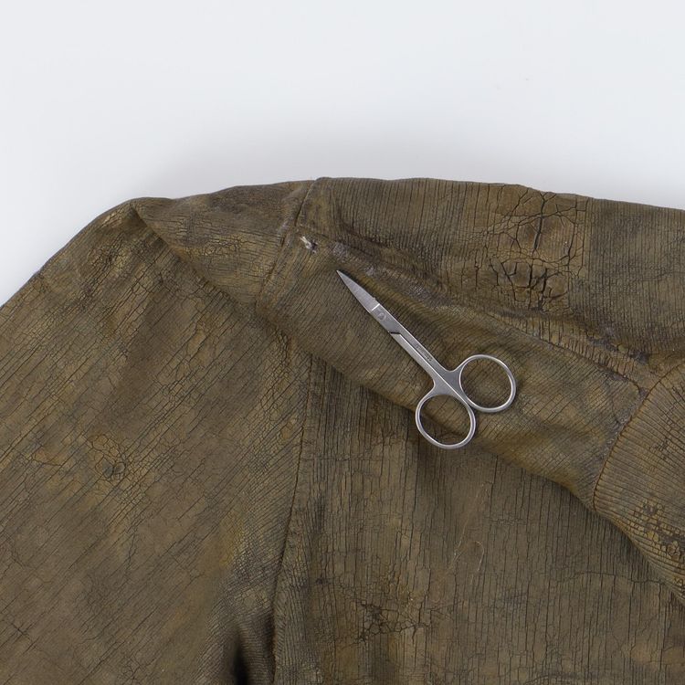 Diesel Green S-Nyce cracked Paint Effect Logo Track Jacket image 2