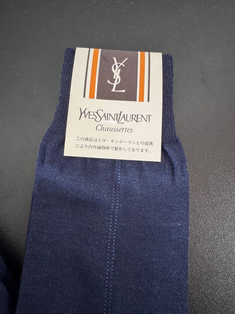 Yves Saint Laurent navy socks 2