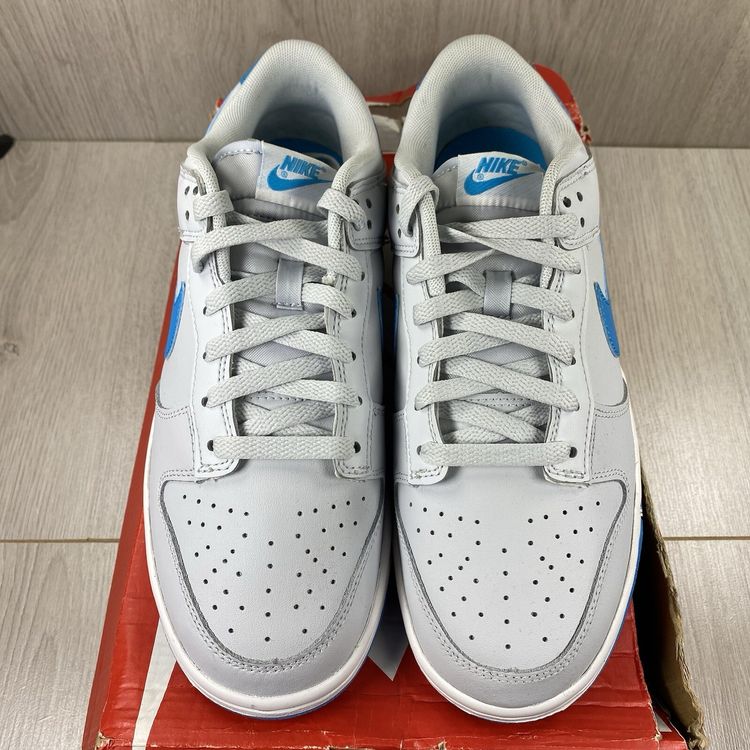 Immagine di Nike Dunk Low Retro Size UK 7.5 Pure Platinum Blue Lightning Men's DV0831-001 4