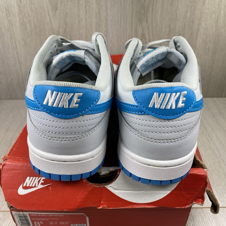 Immagine di Nike Dunk Low Retro Size UK 7.5 Pure Platinum Blue Lightning Men's DV0831-001 6