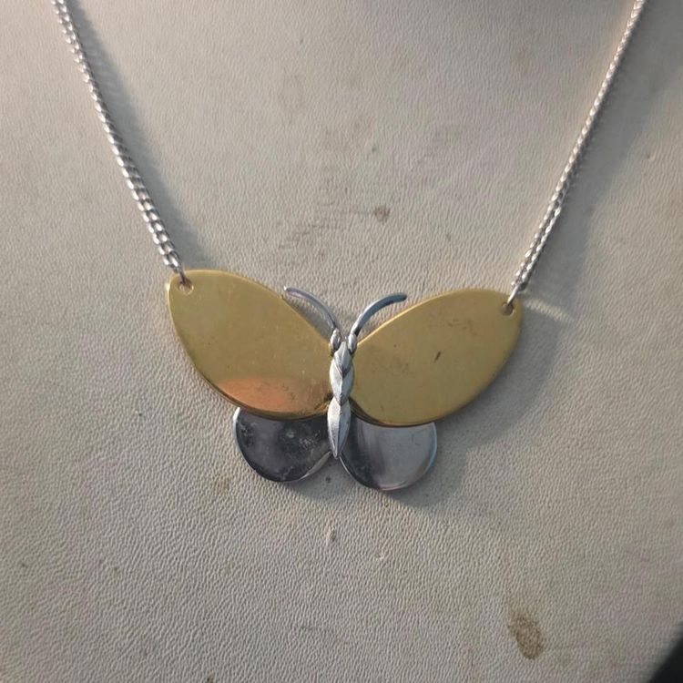 Butterfly Pendant Necklace image 2